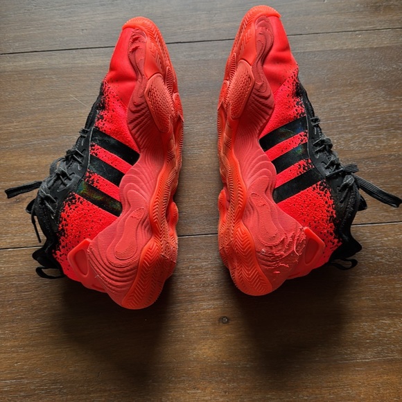 Sz 6.5 (wmn 7.5) Adidas Trae Young 3 Solar Red Black Basketball sneakers shoes - Picture 7 of 16